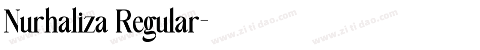Nurhaliza Regular字体转换